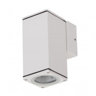Domus-ALPHA-1 Down Only LED GU10 Exterior Wall Light - Textured White
